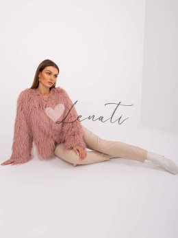 Kurtka-AT-KR-2359.96P-ciemny różowy Wool Fashion Italia
