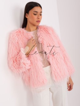 Kurtka-AT-KR-2359.96P-jasny różowy Wool Fashion Italia