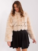Kurtka-AT-KR-2378.96P-beżowy Wool Fashion Italia