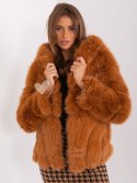 Kurtka-AT-KR-2386.00P-jasny brązowy Wool Fashion Italia