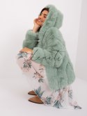 Kurtka-AT-KR-2386.00P-pistacjowy Wool Fashion Italia