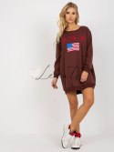 Bluza-VI-BL-3192.23P-ciemny brązowy Vikki