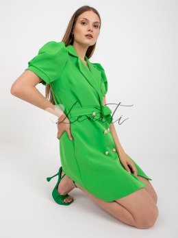 Sukienka-DHJ-SK-A6311.39-jasny zielony ITALY MODA