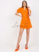 Sukienka-DHJ-SK-A6311.39-pomarańczowy ITALY MODA