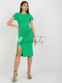 Sukienka-DHJ-SK-17253.38X-zielony ITALY MODA