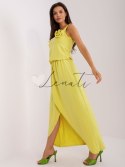 Sukienka-EM-SK-820.06-ciemny żółty Lily Rose