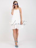 Sukienka-DHJ-SK-0010.35-biały ITALY MODA