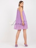 Sukienka-DHJ-SK-0010.35-jasny fioletowy ITALY MODA