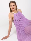 Sukienka-DHJ-SK-0010.35-jasny fioletowy ITALY MODA