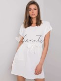 Sukienka-DHJ-SK-10120.06-biały ITALY MODA