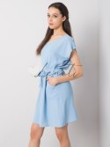 Sukienka-DHJ-SK-10120.06-niebieski ITALY MODA