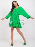 Sukienka-DHJ-SK-11981B.19-jasny zielony ITALY MODA