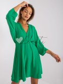 Sukienka-DHJ-SK-11981B.19-zielony ITALY MODA