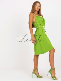 Sukienka-DHJ-SK-20067.96-jasny zielony ITALY MODA