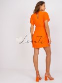 Sukienka-DHJ-SK-9651-1.20-pomarańczowy ITALY MODA