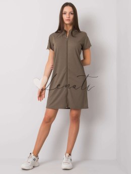 Sukienka-HG-SK-5446.21-khaki RUE PARIS