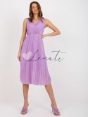 Sukienka-DHJ-SK-13168.21X-jasny fioletowy ITALY MODA