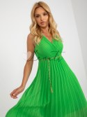 Sukienka-DHJ-SK-13168.21X-jasny zielony ITALY MODA