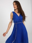 Sukienka-DHJ-SK-13168.21X-kobaltowy ITALY MODA