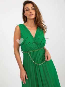 Sukienka-DHJ-SK-13168.21X-zielony ITALY MODA