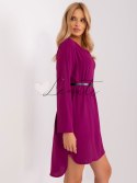 Sukienka-DHJ-SK-5766.18X-fioletowy ITALY MODA