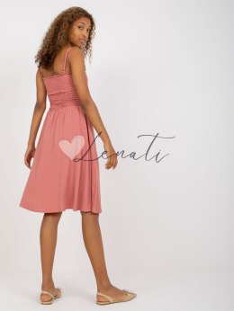 Sukienka-D73761M30314A-ciemny różowy Fresh Made