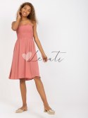Sukienka-D73761M30314A-ciemny różowy Fresh Made