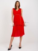 Sukienka-DHJ-SK-13168.21X-czerwony ITALY MODA