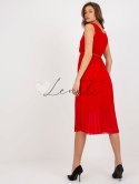 Sukienka-DHJ-SK-13168.21X-czerwony ITALY MODA