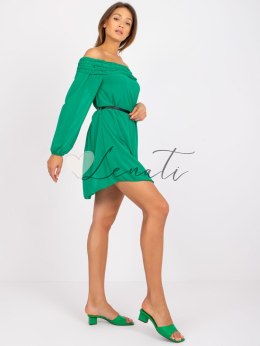 Sukienka-DHJ-SK-6831.36-zielony ITALY MODA