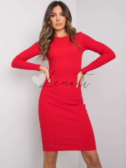 Sukienka-RV-SK-5131.18P-czerwony RUE PARIS