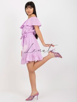 Sukienka-LK-SK-508610.23-jasny fioletowy LAKERTA