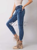 Spodnie jeans-D85019T62125M246-niebieski Sublevel