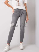 Spodnie jeans-D85030T62100G113-ciemny szary Sublevel