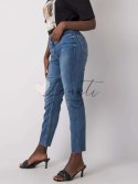 Spodnie jeans-D85033T62152M246-ciemny niebieski Sublevel