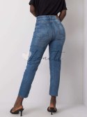 Spodnie jeans-D85033T62152M246-ciemny niebieski Sublevel