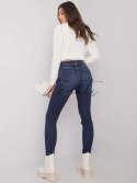 Spodnie jeans-D85035C62220D253-ciemny niebieski Sublevel