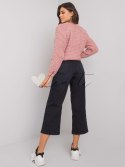 Spodnie jeans-D85038T62213B137-czarny Sublevel