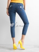 Spodnie jeans-JMP-SP-CHK004.84-ciemny niebieski Factory Price