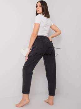 Spodnie jeans-MR-SP-263.65P-ciemny szary MOONART