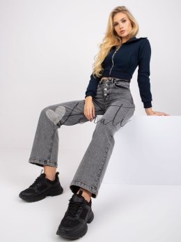 Spodnie jeans-MR-SP-357.04P-ciemny szary MOONART