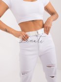 Spodnie jeans-PM-SP-J1260-1.66-biały Redseventy
