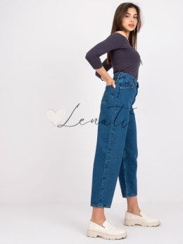 Spodnie jeans-RO-SP-2503.64-ciemny niebieski RUE PARIS
