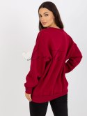 Bluza-RV-BL-8360.80P-bordowy RELEVANCE