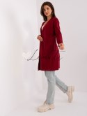 Kardigan-AT-SW-2333.31X-bordowy Wool Fashion Italia
