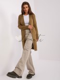 Kardigan-AT-SW-2333.31X-oliwkowy Wool Fashion Italia