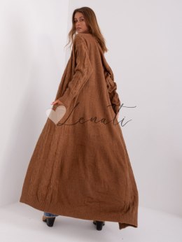Kardigan-AT-SW-2395.30-brązowy Wool Fashion Italia