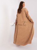 Kardigan-AT-SW-2395.30-camelowy Wool Fashion Italia