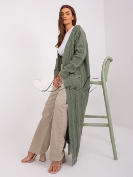 Kardigan-AT-SW-2395.30-khaki Wool Fashion Italia