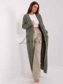 Kardigan-AT-SW-2395.30-khaki Wool Fashion Italia